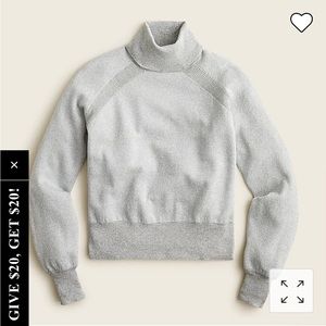 J Crew Merino Wool Metallic Turtleneck NWT